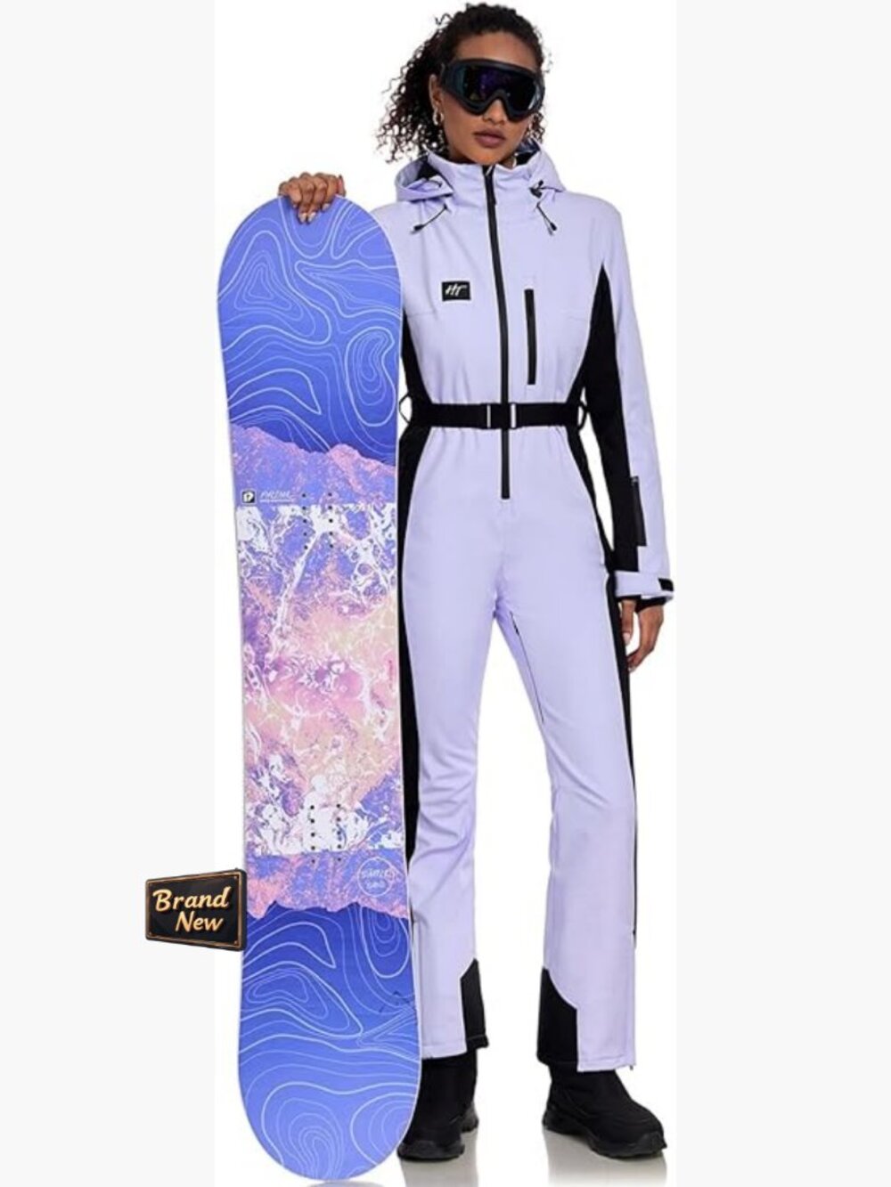 Women's Waterproof Ski Suit One Piece Jumpsuit Snowboarding Winter